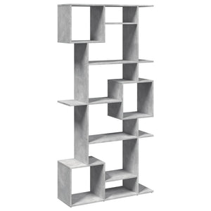 Betongraues Bücherregal, 92x29x188 cm