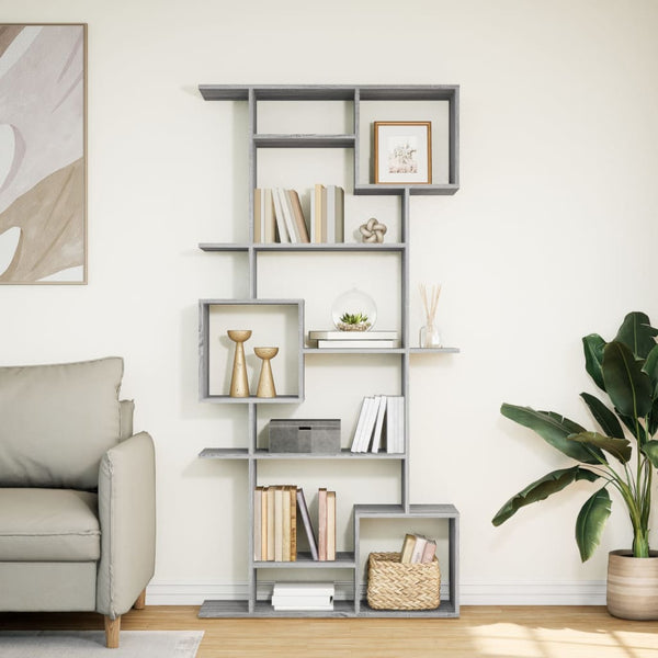 Bücherregal Grau Sonoma 92x188 cm