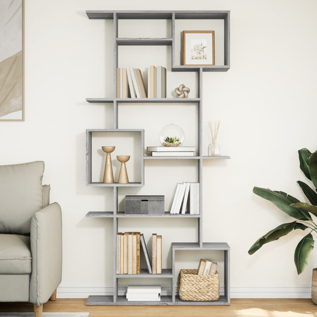 Bücherregal Grau Sonoma 92x188 cm