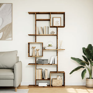 Bücherregal in Altholz-Optik, 188 cm hoch