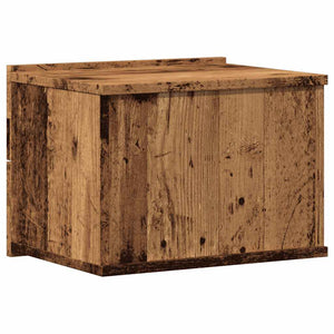 Wand-Nachttisch Altholz-Optik 40 cm