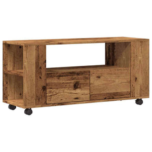 TV-Schrank Altholz-Optik mit Rollen