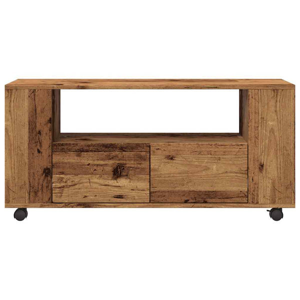 TV-Schrank Altholz-Optik mit Rollen