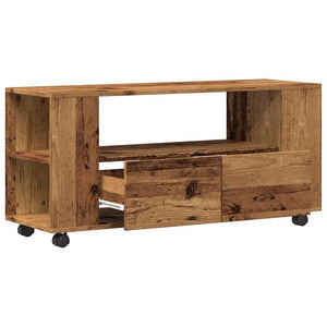 TV-Schrank Altholz-Optik mit Rollen