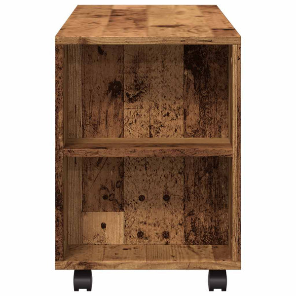 TV-Schrank Altholz-Optik mit Rollen