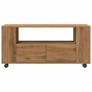 TV-Schrank Artisan Eiche mit Rollen