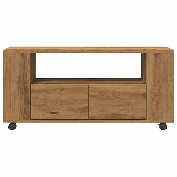 TV-Schrank Artisan Eiche mit Rollen