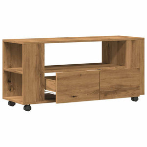 TV-Schrank Artisan Eiche mit Rollen