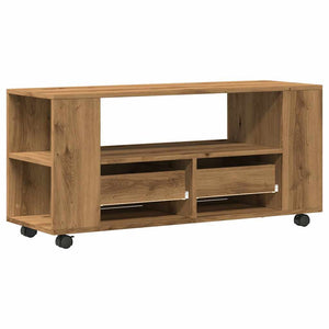 TV-Schrank Artisan Eiche mit Rollen