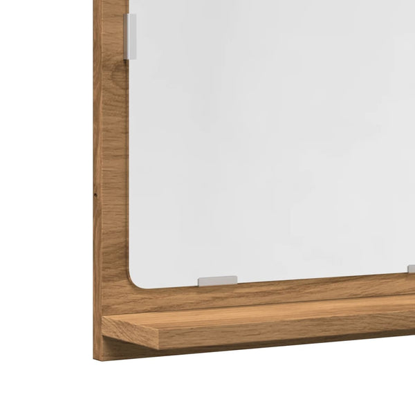 Badspiegel mit Ablage Artisan-Eiche 60 cm