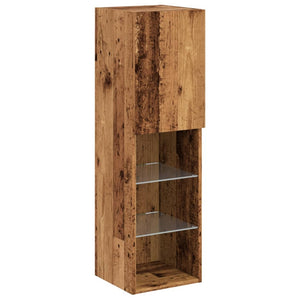 TV-Schrank mit LED Altholz-Optik 102cm