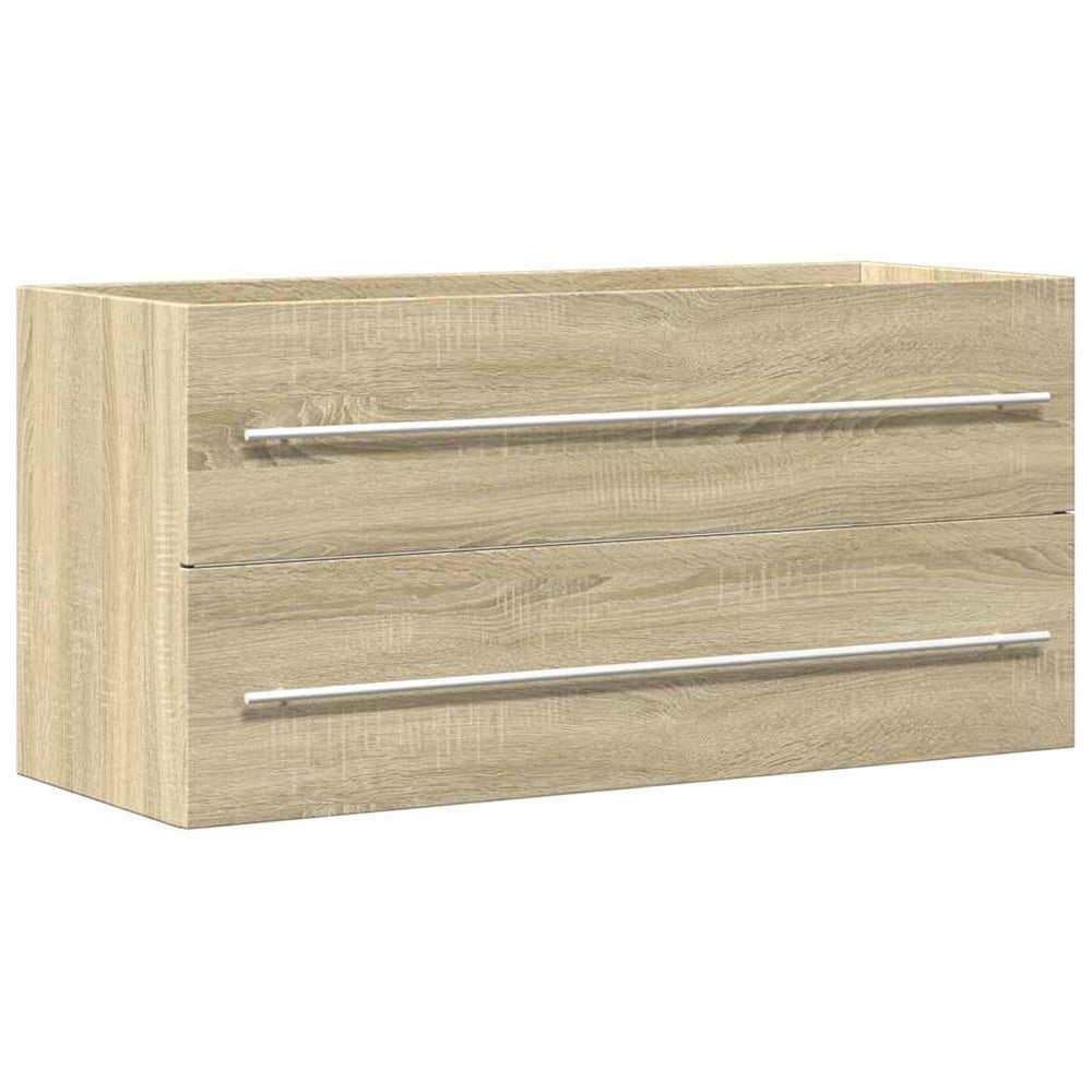 Waschbeckenunterschrank Sonoma-Eiche 100 cm