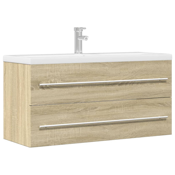 Waschbeckenunterschrank Sonoma-Eiche 100 cm