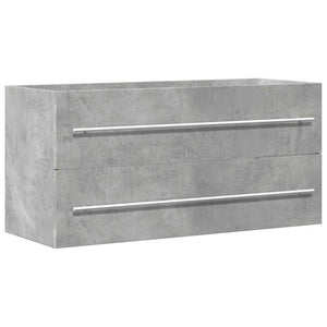 Waschbeckenunterschrank Betongrau 100 cm