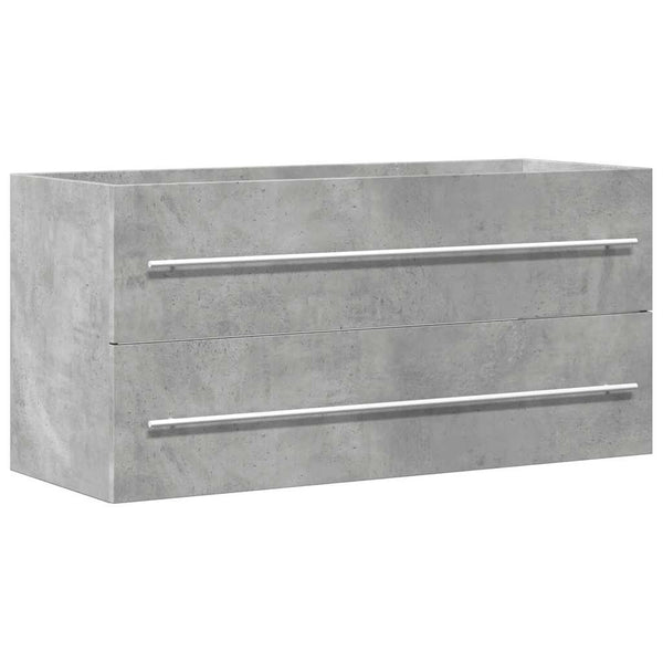 Waschbeckenunterschrank Betongrau 100 cm