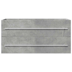 Waschbeckenunterschrank Betongrau 100 cm