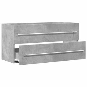 Waschbeckenunterschrank Betongrau 100 cm