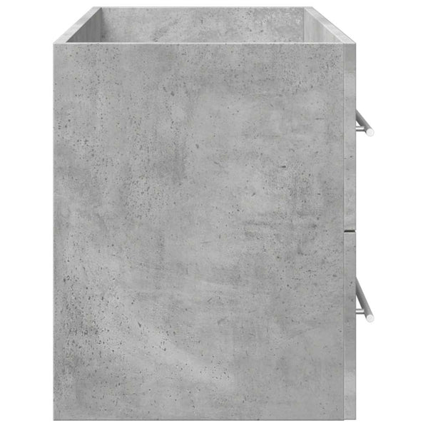 Waschbeckenunterschrank Betongrau 100 cm