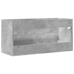 Waschbeckenunterschrank Betongrau 100 cm