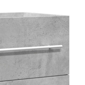 Waschbeckenunterschrank Betongrau 100 cm