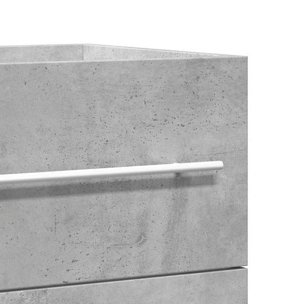Waschbeckenunterschrank Betongrau 100 cm