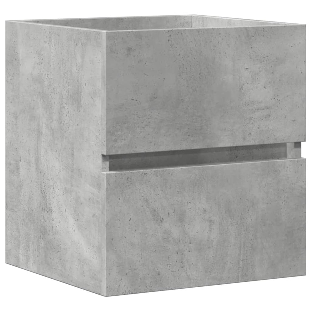 Betongrauer Waschbeckenunterschrank, 41 cm