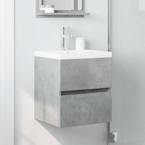 Betongrauer Waschbeckenunterschrank, 41 cm