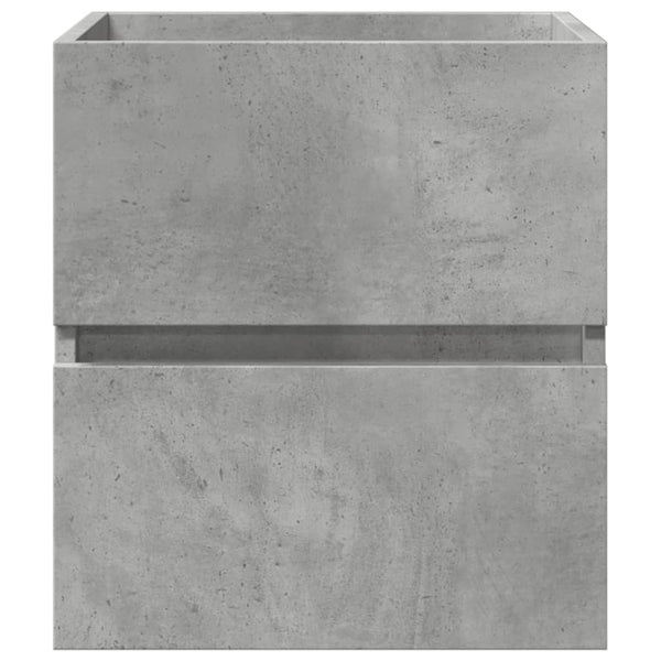 Betongrauer Waschbeckenunterschrank, 41 cm