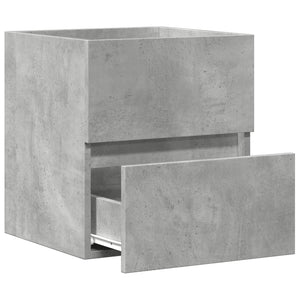 Betongrauer Waschbeckenunterschrank, 41 cm