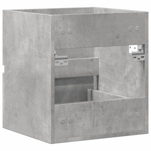 Betongrauer Waschbeckenunterschrank, 41 cm