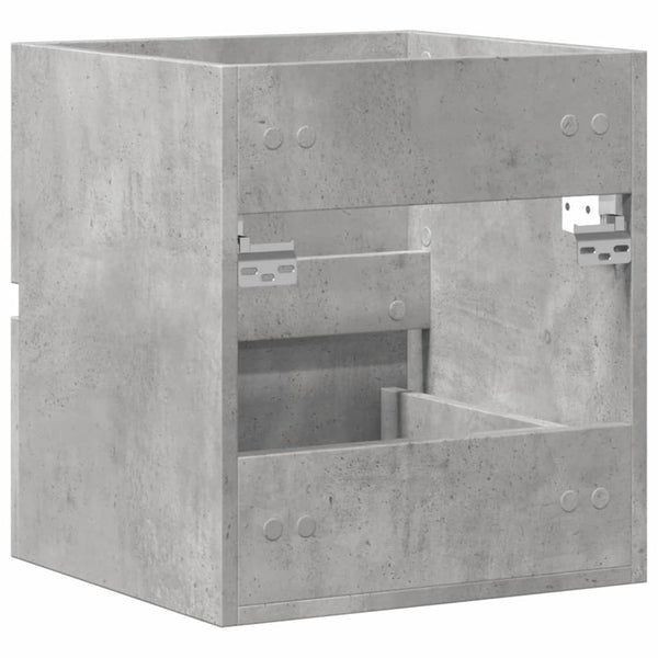 Betongrauer Waschbeckenunterschrank, 41 cm