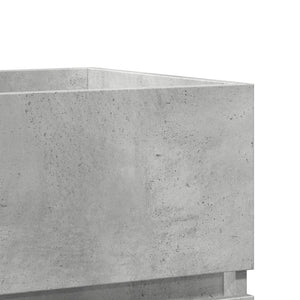 Betongrauer Waschbeckenunterschrank, 41 cm
