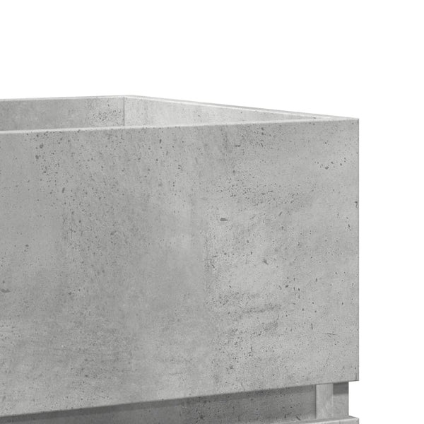 Betongrauer Waschbeckenunterschrank, 41 cm