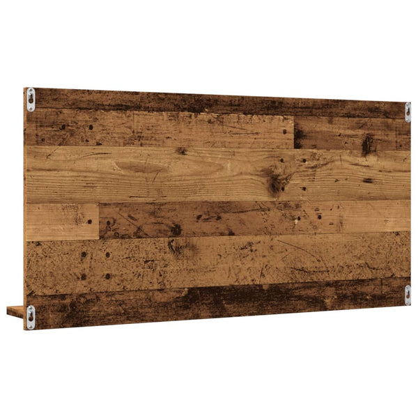 Badspiegel mit Ablagen Altholz 90x45 cm