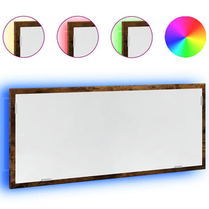LED Badspiegel Räuchereiche 100cm