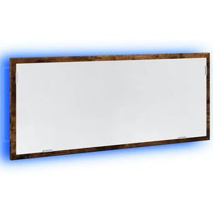 LED Badspiegel Räuchereiche 100cm