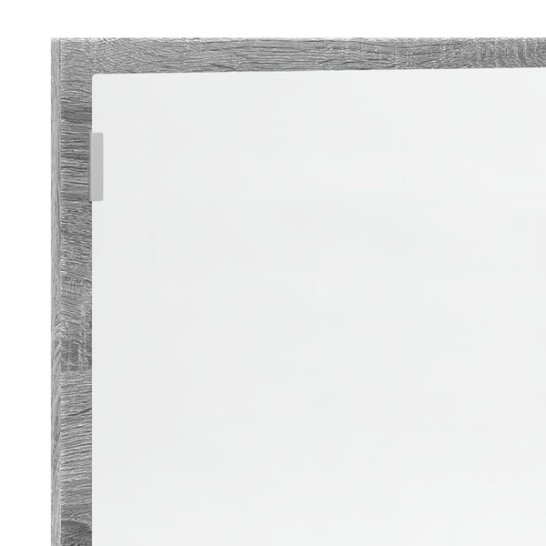 LED Badspiegel Grau Sonoma 100 cm