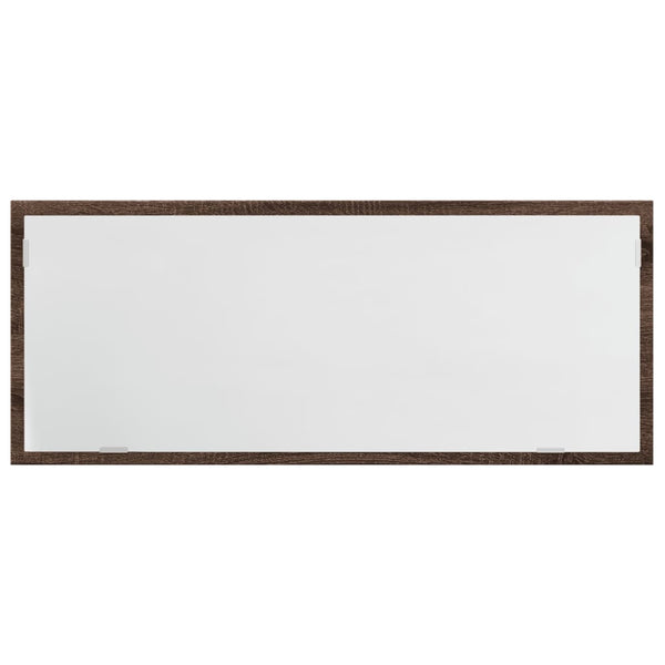 LED Badspiegel Braun Eiche 100 cm