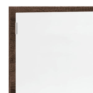 LED Badspiegel Braun Eiche 100 cm