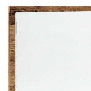 LED Badspiegel Altholz-Optik 100cm