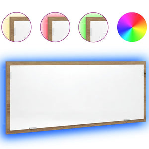 LED Badspiegel Artisan-Eiche 100cm