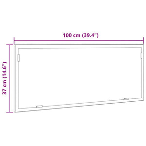 LED Badspiegel Artisan-Eiche 100cm