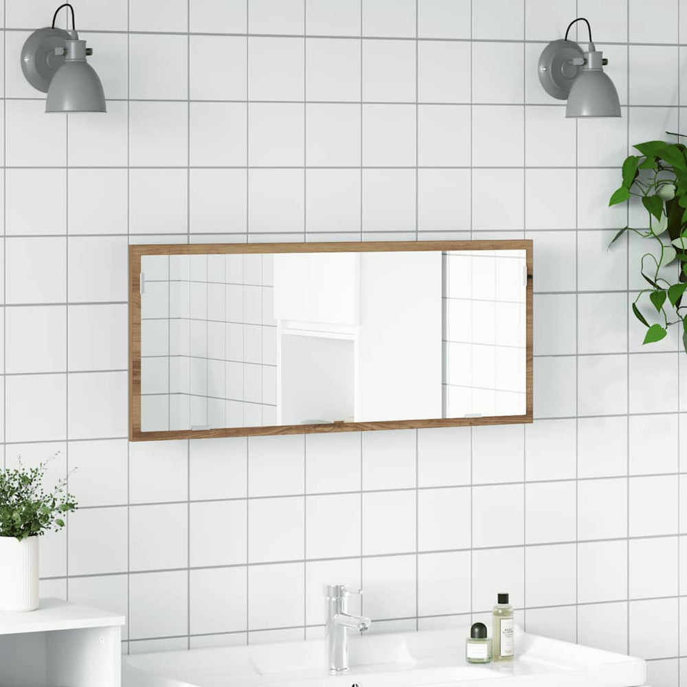 LED Badspiegel Artisan-Eiche 100cm