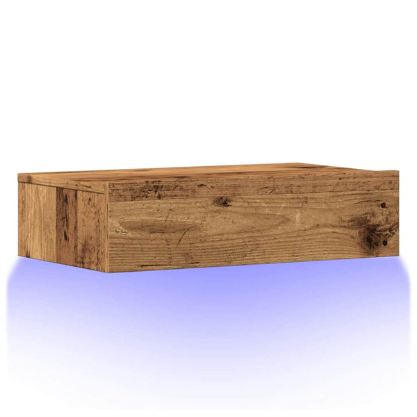 TV-Schrank mit LED Altholz-Optik 60cm