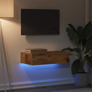 TV-Schrank mit LED Altholz-Optik 60cm