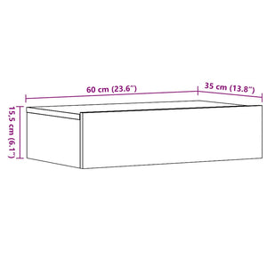 TV-Schränke mit LED Altholz-Optik, 2er Set