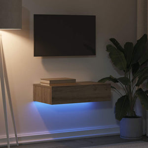 TV-Schrank Artisan Eiche mit LED