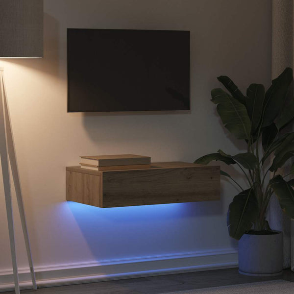 TV-Schrank Artisan Eiche mit LED