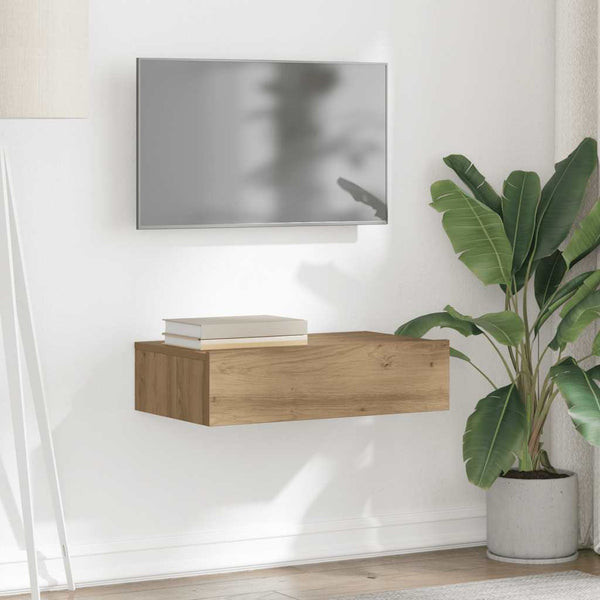 TV-Schrank Artisan Eiche mit LED