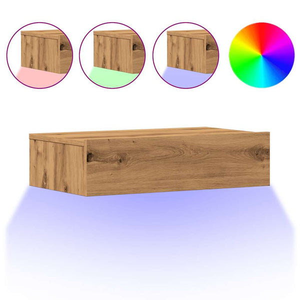 TV-Schränke mit LED Artisan-Eiche 2er-Set